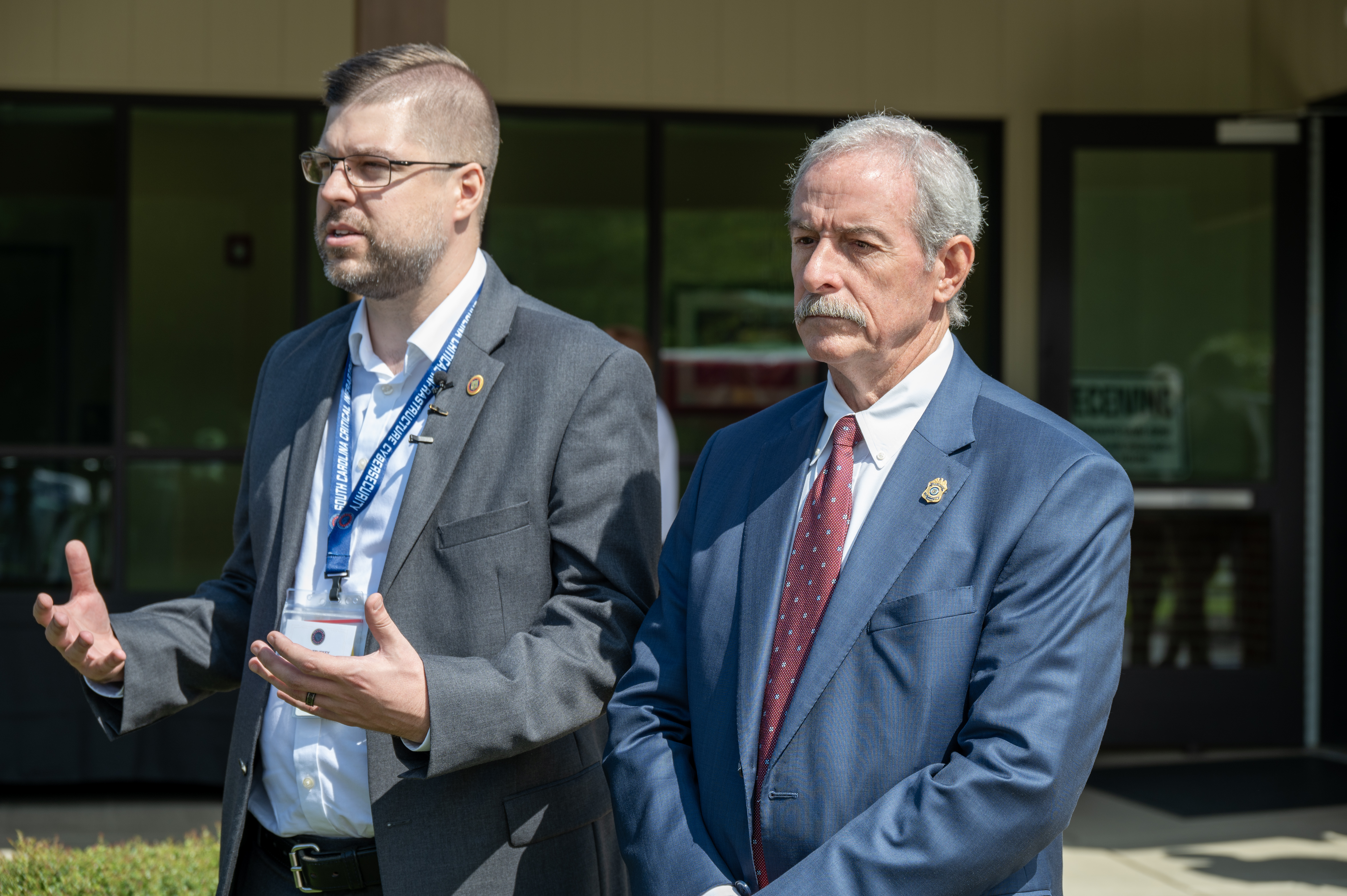 SC CIC director and SC Law Enforcement Division Chief Mark Keel speaking to a camera.